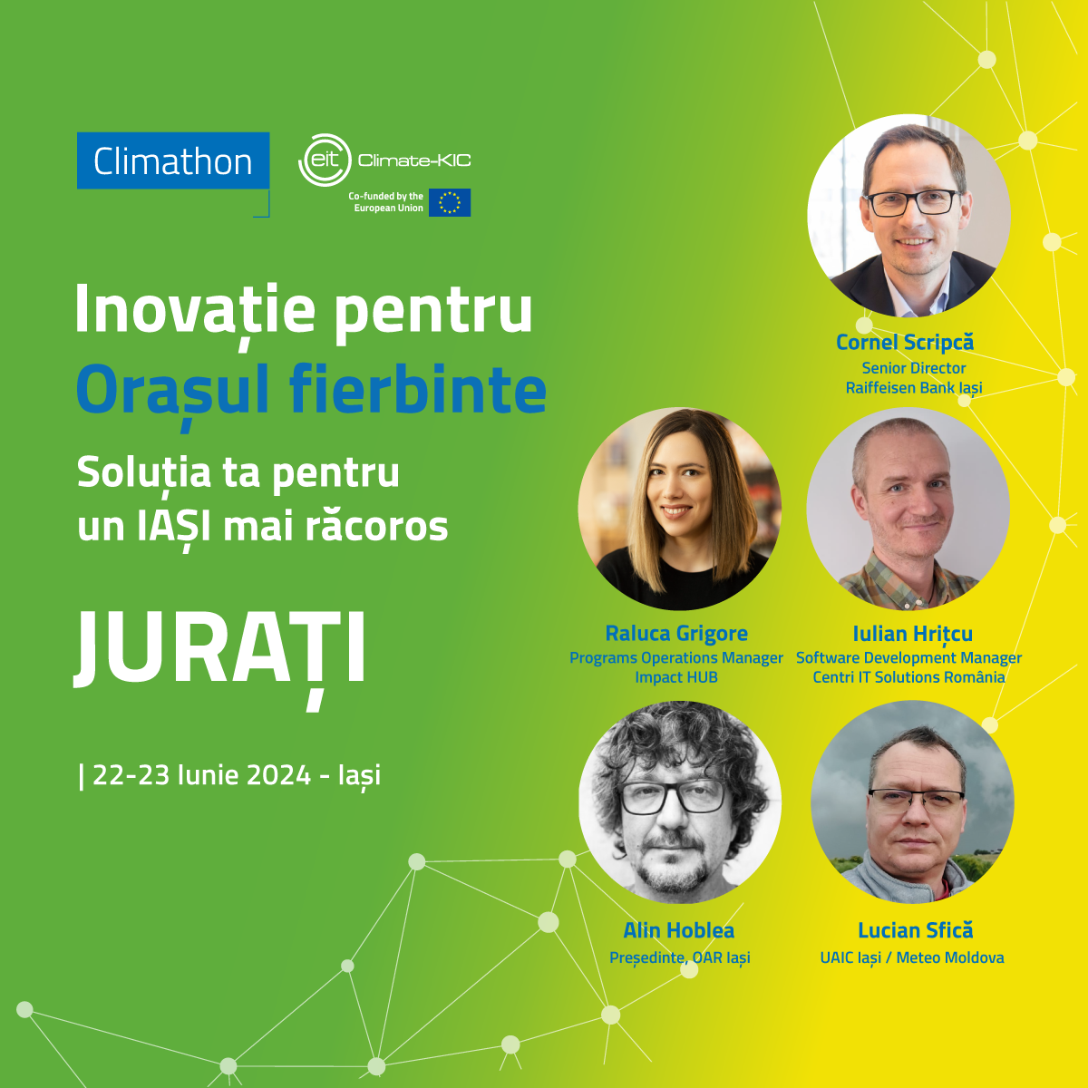 Jurați Climathon Iași 2024