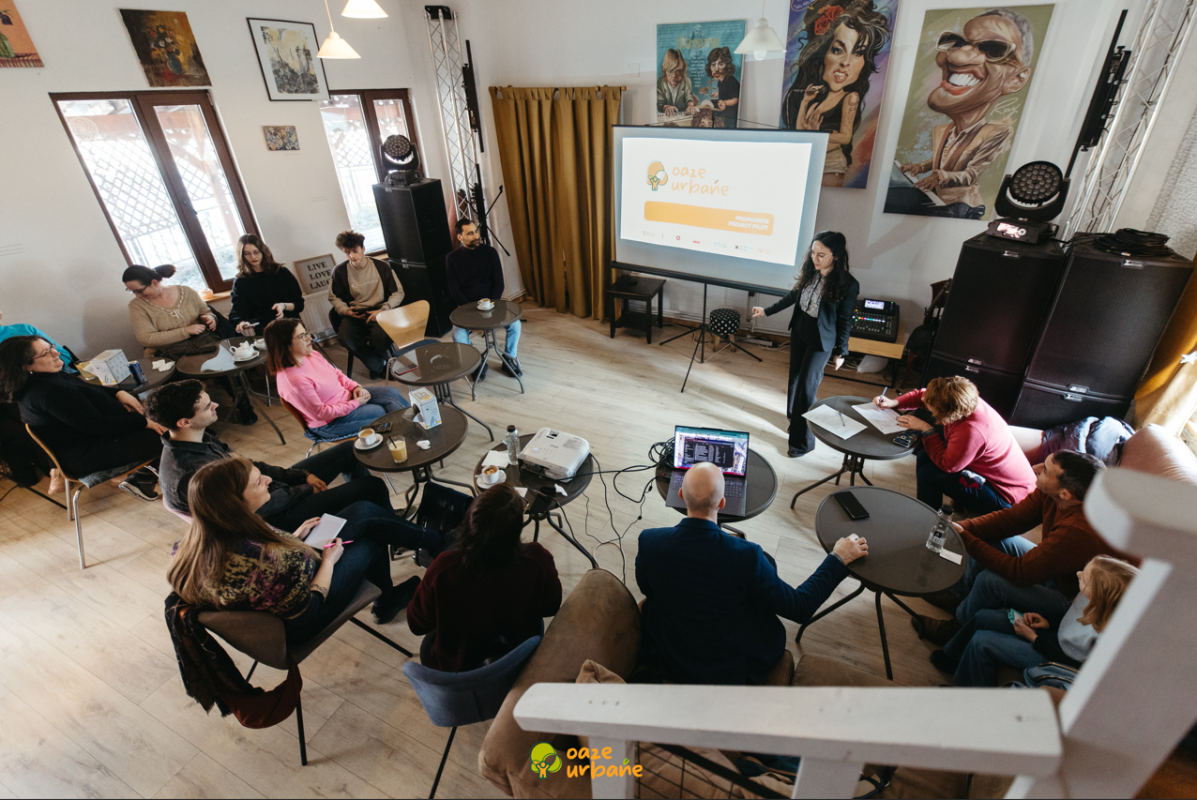 Întâlnire de comunitate a locului de jaocă pilot